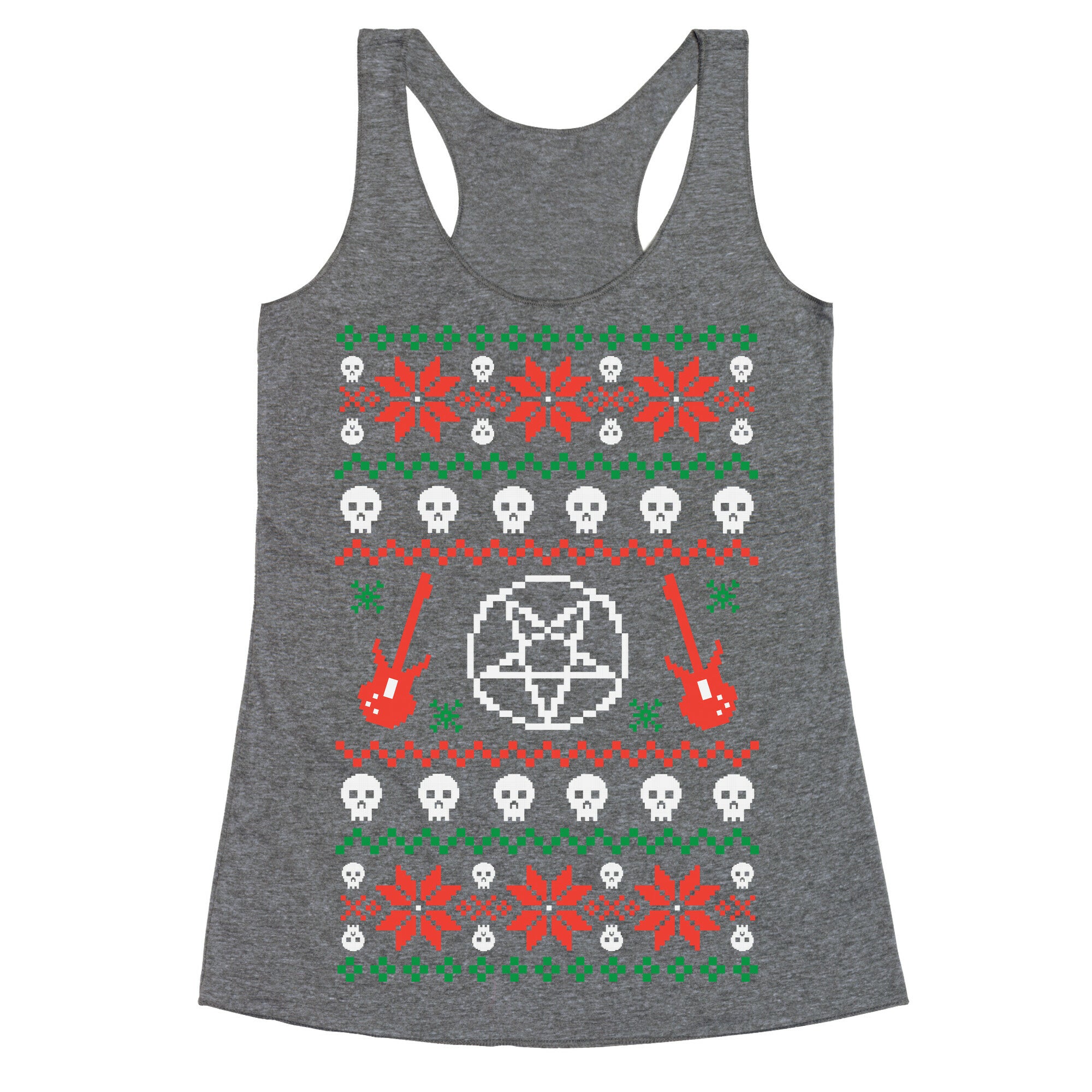 Ugly Sweater Heavy Metal Racerback Tank
